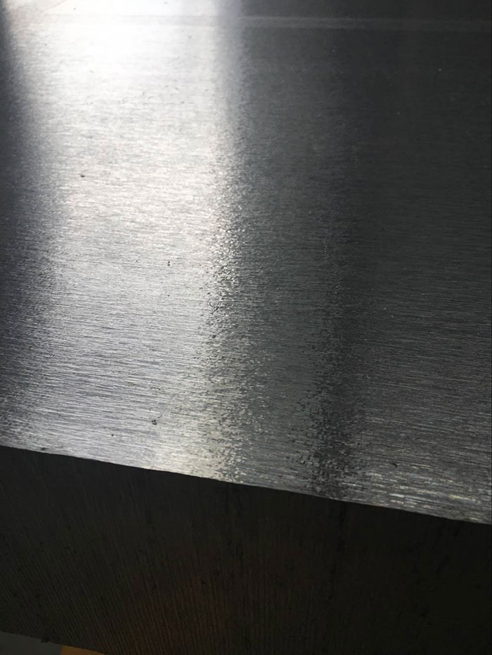 milled aluminium plate